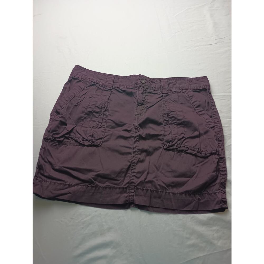 Vintage Old Navy Micro Mini Cargo Skirt Moody Purple Women size 8 Y2K